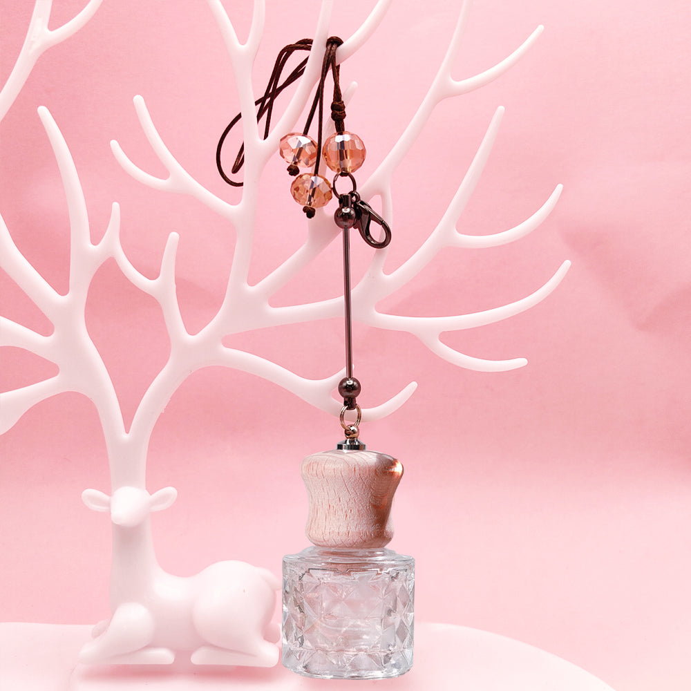 Wholesale Beaded Car Accessories DIY Beadable Bar Multifunctional Keychain Aromatherapy Empty Bottle